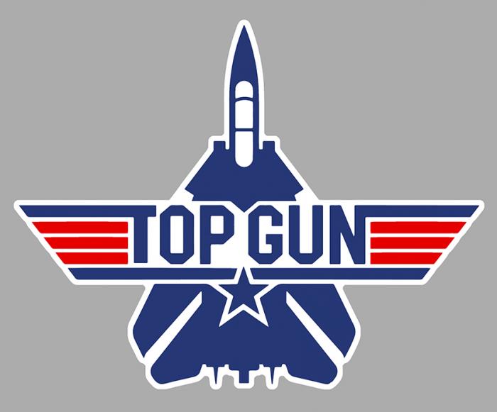 Sticker TOP GUN : Couleur Course