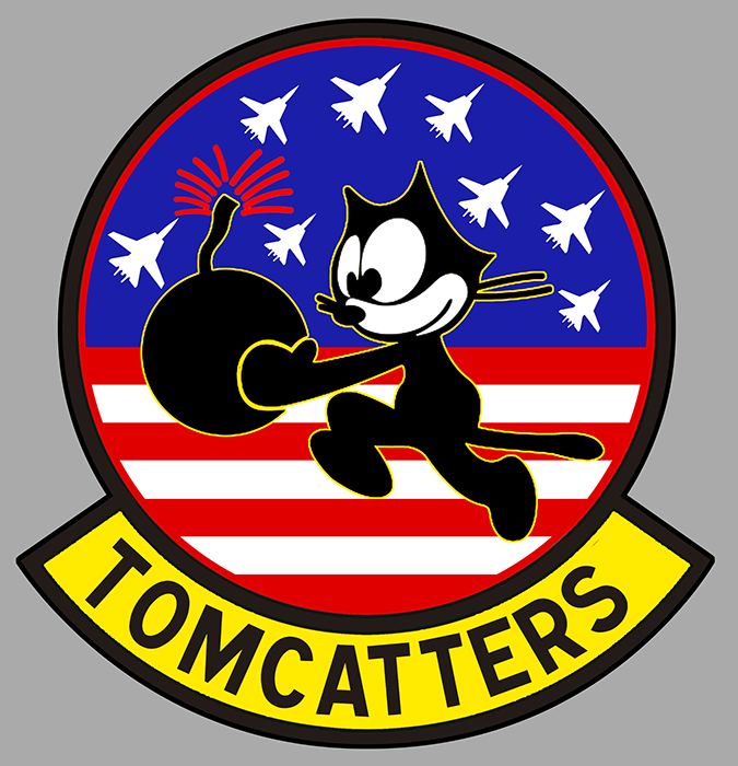 Sticker F14 TOMCAT TOMCATTERS : Couleur Course