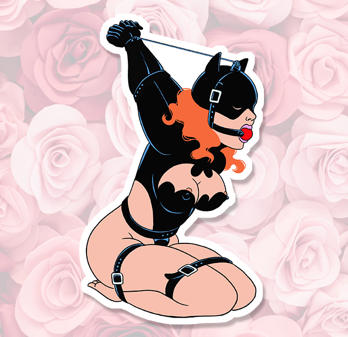 Sticker SEXY BAT GIRL BONDAGE : Couleur Course