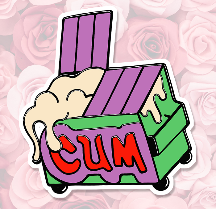 Sticker CUM BOX : Couleur Course