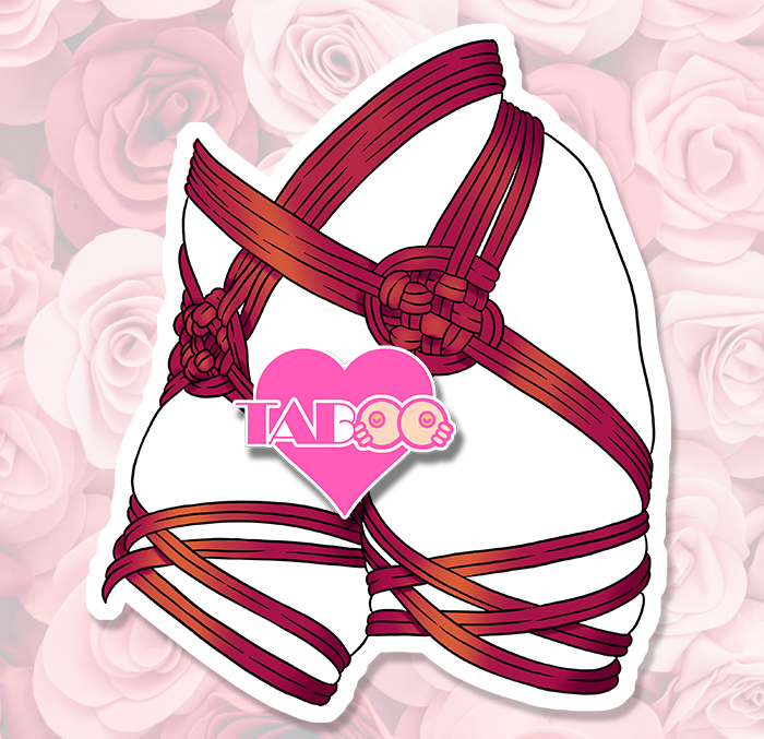 Sticker SHIBARI BONDAGE : Couleur Course