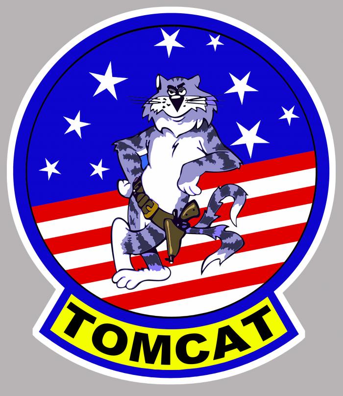 Sticker F14 TOMCAT STARS AND STRIPES USA : Couleur Course