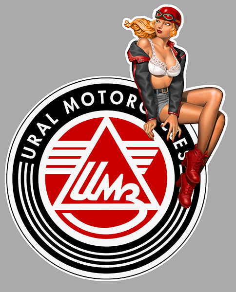 Sticker PINUP URAL  : Couleur Course