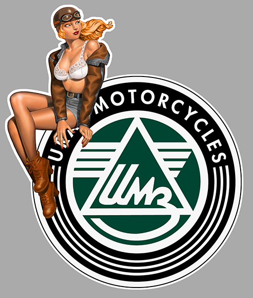 Sticker PINUP URAL  : Couleur Course