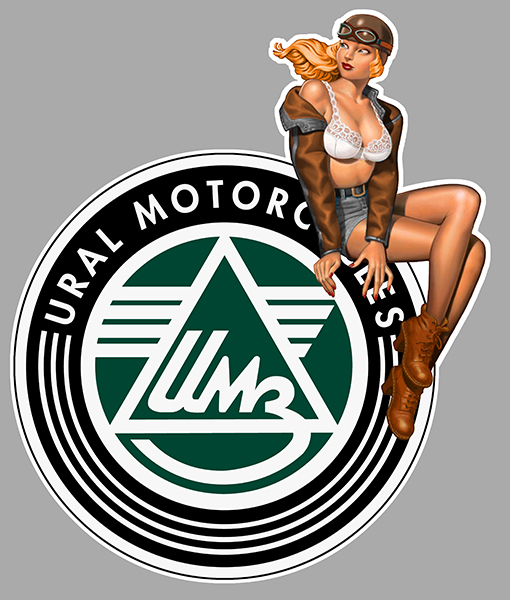 Sticker PINUP URAL  : Couleur Course