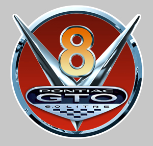 Sticker V8 PONTIAC GTO VA025 : Couleur Course