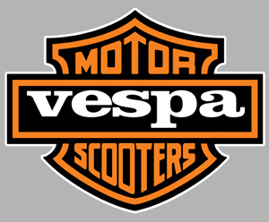 Sticker VESPA : Couleur Course