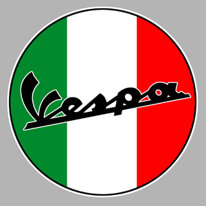 Sticker VESPA : Couleur Course