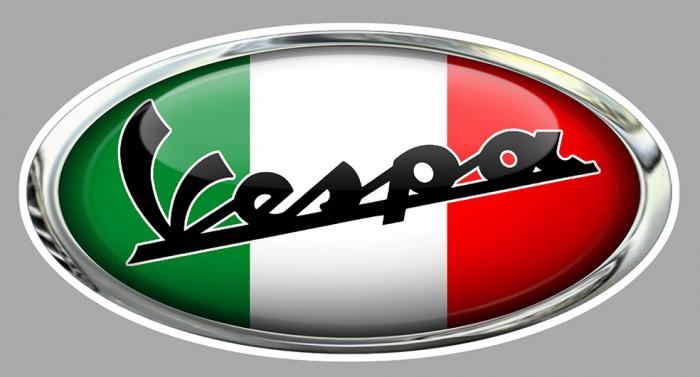 Sticker VESPA : Couleur Course