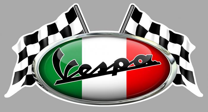 Sticker VESPA : Couleur Course