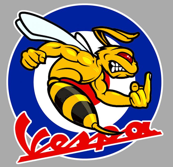 Sticker VESPA HORNET : Couleur Course