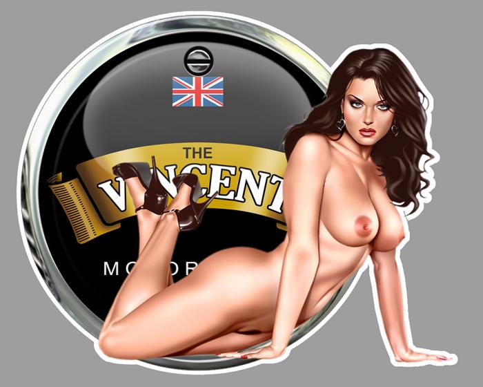 Sticker VINCENT PINUP : Couleur Course