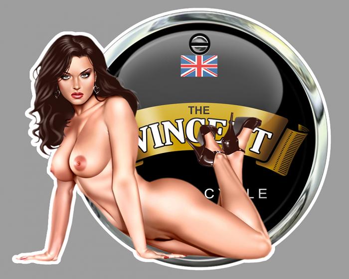 Sticker VINCENT PINUP : Couleur Course