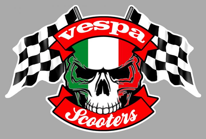 Sticker VESPA : Couleur Course