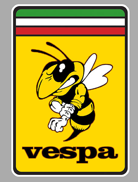 Sticker VESPA : Couleur Course