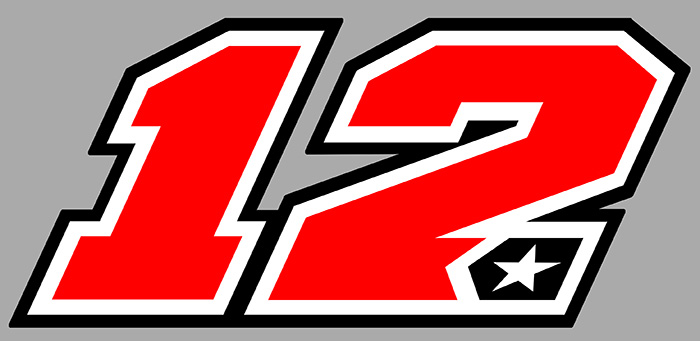 Sticker MAVERICK VINALES #12 MOTO GP : Couleur Course