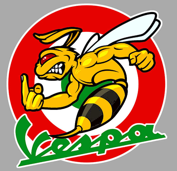 Sticker VESPA HORNET : Couleur Course