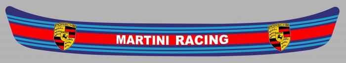 Sticker VISIERE MARTINI : Couleur Course