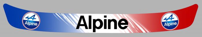 Sticker VISIERE ALPINE : Couleur Course