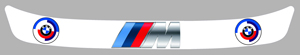 Sticker VISIERE BMW : Couleur Course