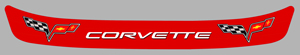 Sticker VISIERE CORVETTE : Couleur Course