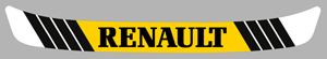 Sticker VISIERE RENAULT : Couleur Course