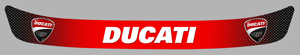 Sticker VISIERE DUCATI : Couleur Course