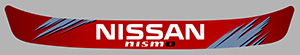 Sticker VISIERE NISSAN : Couleur Course