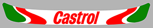 Sticker VISIERE CASTROL : Couleur Course