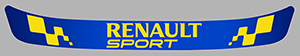 Sticker VISIERE RENAULT : Couleur Course