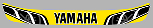 Sticker VISIERE YAMAHA : Couleur Course