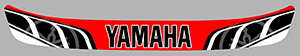 Sticker VISIERE YAMAHA : Couleur Course