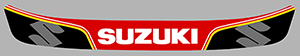 Sticker VISIERE SUZUKI : Couleur Course