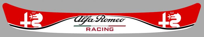 Sticker VISIERE ALFA ROMEO : Couleur Course