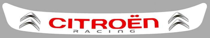 Sticker VISIERE CITROEN RACING : Couleur Course