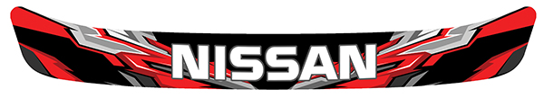 Sticker VISIERE NISSAN : Couleur Course