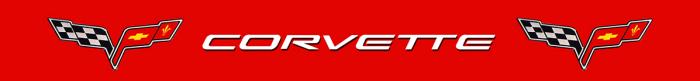 Sticker VISIERE CORVETTE : Couleur Course