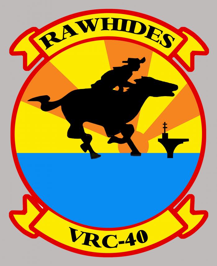 Sticker RAWHIDES VRC40 NAVY : Couleur Course