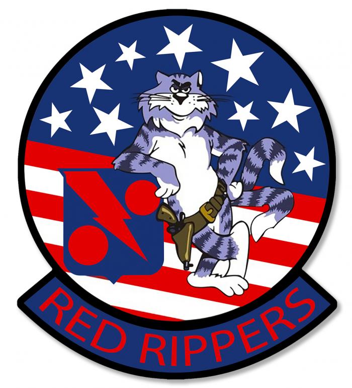Sticker F14 TOMCAT RED RIPPERS : Couleur Course