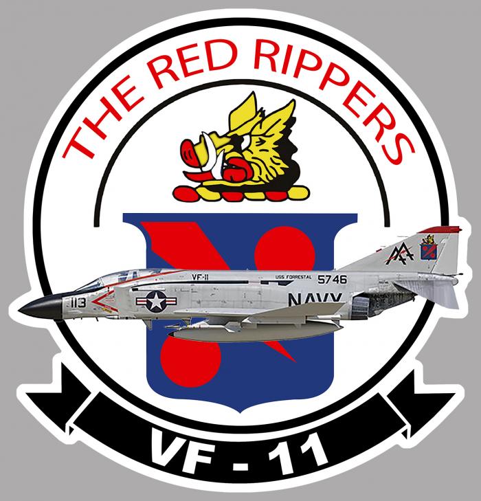 Sticker VF 11 THE RTED RIPPERS PHANTOM : Couleur Course
