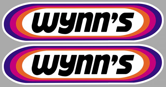 Sticker 2 X WYNNS AVEC TOUR BLANC : Couleur Course