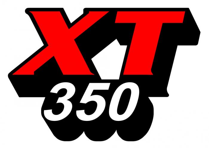 Sticker XT350 YAMAHA  : Couleur Course