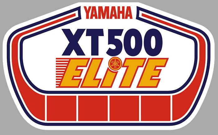 Sticker YAMAHA XT500 ELITE : Couleur Course
