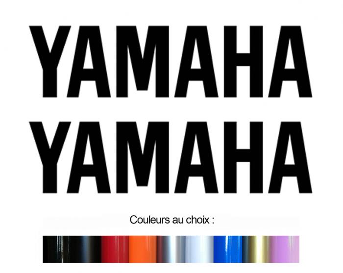 Sticker 2 X YAMAHA  : Couleur Course